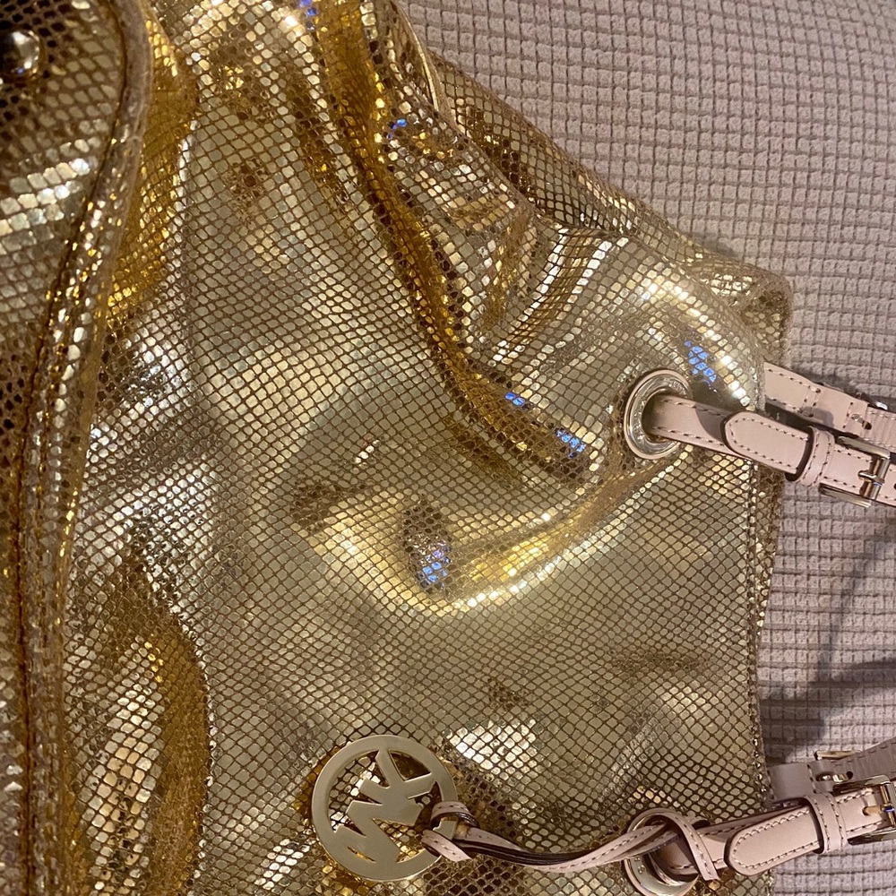 Gold Michael Kors Tote